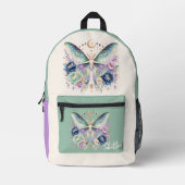 Persoonlijke Luna Moth Rugzak  (Voorkant)