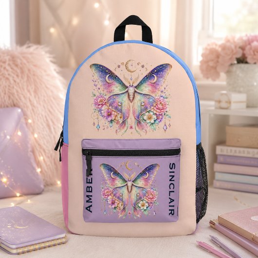 Persoonlijke Luna Moth Rugzak