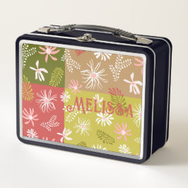 Persoonlijke lunchbox leuke zomerbries bloemenkleu