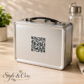 Persoonlijke lunchbox met scanbare QR-code