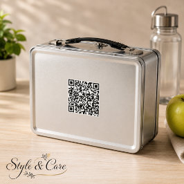 Persoonlijke lunchbox met scanbare QR-code
