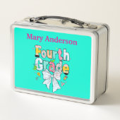 Persoonlijke lunchbox voor het vierde leerjaar (Achterkant)