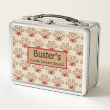 Persoonlijke lunchbox voor hondendagopvang 