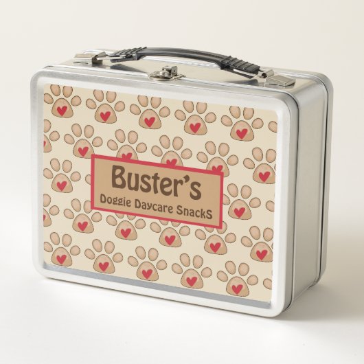 Persoonlijke lunchbox voor hondendagopvang (Voorkant)