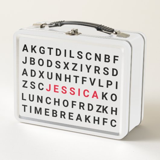 Persoonlijke Lunchbox - Woordzoekraadsel (Voorkant)