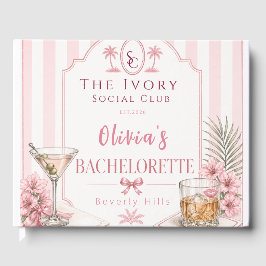 Persoonlijke Lux Roze Hen Party Bruids- Gastenboek