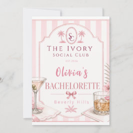 Persoonlijke Lux Roze Hen Party Bruids- Kaart