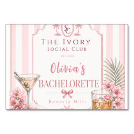 Persoonlijke Lux Roze Hen Party Bruids- Kaart