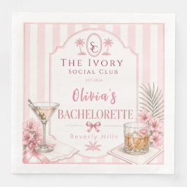 Persoonlijke Lux Roze Hen Party Bruids- Servet