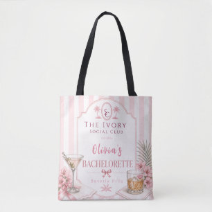 Persoonlijke Lux Roze vrijgezellenfeest bruids- Tote Bag
