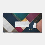 Persoonlijke luxe geometrische bureaumat Art Deco (Keyboard & Muis)