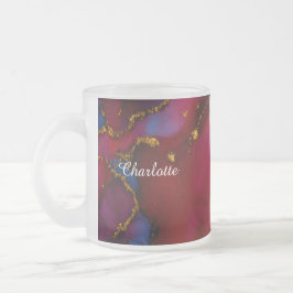 Persoonlijke luxe marmeren patroon douanekop matglas koffiemok