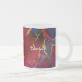 Persoonlijke luxe marmeren patroon douanekop matglas koffiemok