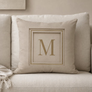 Persoonlijke luxe monogram kussen