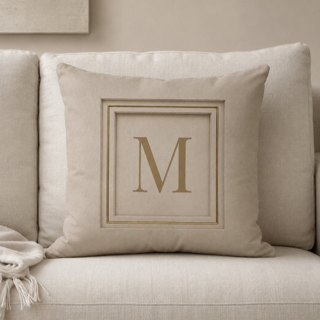 Persoonlijke luxe monogram kussen (Creator heeft geüpload)