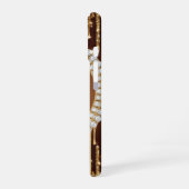 Persoonlijke luxe monogramletter iPhone 16 hoesje (Linkerkant)