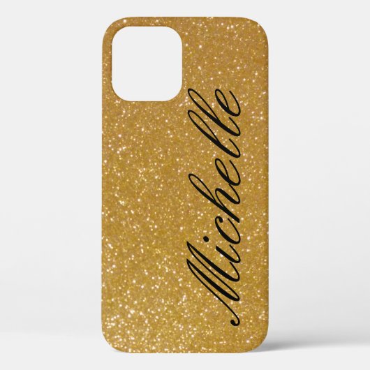 Persoonlijke luxe nep gouden glitters iPhone 12 ho Case-Mate iPhone Case (Achterkant)