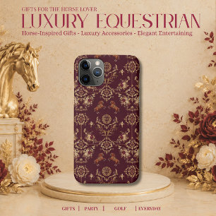 Persoonlijke luxe paardenprint voor ruiters Case-Mate iPhone case