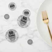 Persoonlijke luxe velvet verjaardag confetti 16th (Groep)