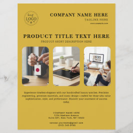 Persoonlijke M Gouden Flyer voor Productpromoties