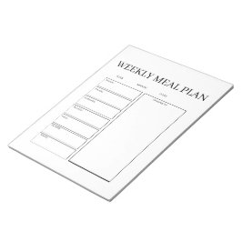 Persoonlijke Maaltijdplanner Boodschappenlijst Not Notitieblok