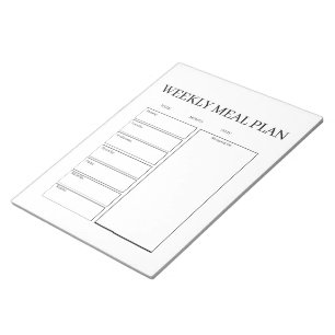 Persoonlijke Maaltijdplanner Boodschappenlijst Not Notitieblok