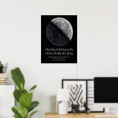 Persoonlijke Maanfase Jubileum Poster (Thuiskantoor)