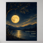 Persoonlijke Maanlantaarn Kunstposter Poster (Voorkant)