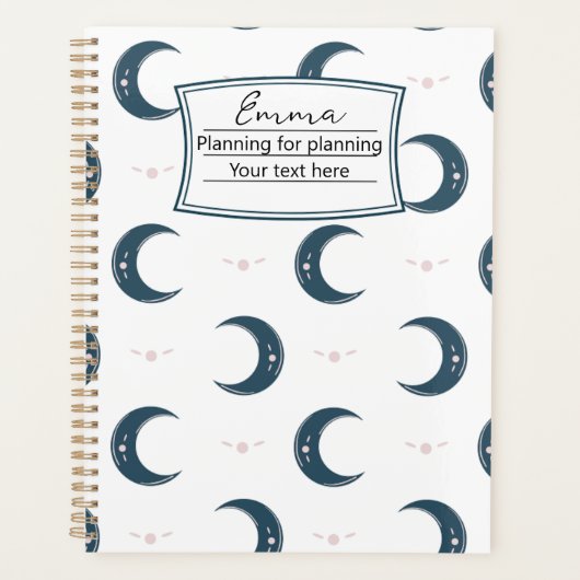 Persoonlijke Maanpatroon Planner 8.5x11 (Voorkant)