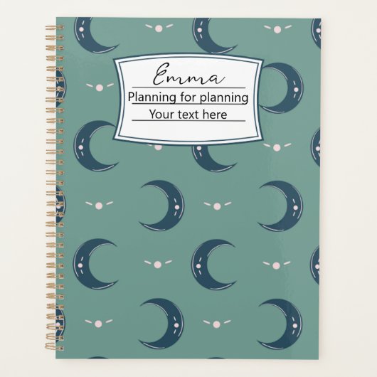 Persoonlijke Maanpatroon Planner 8.5x11 (Voorkant)