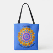 Persoonlijke maart geboortemaand bloem narcis tote bag (Achterkant)