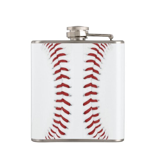 Persoonlijke maatbol Baseball Heupfles (Achterkant)