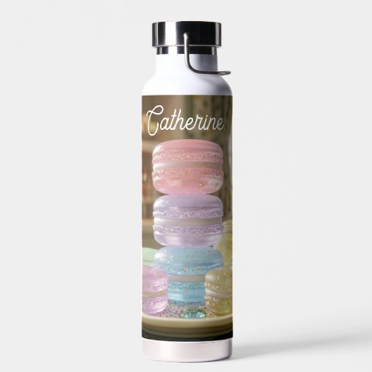 Persoonlijke Macaron Koekjes van Glas Waterfles (Links)
