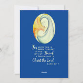 Persoonlijke Madonna met kind aquarel Feestdagenkaart (Achterkant)