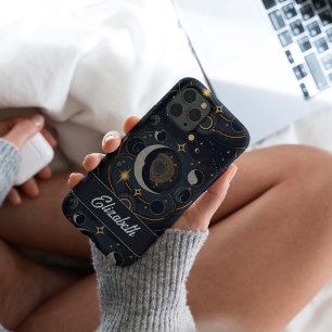Persoonlijke magische Keltische maan en sterren Case-Mate iPhone Case