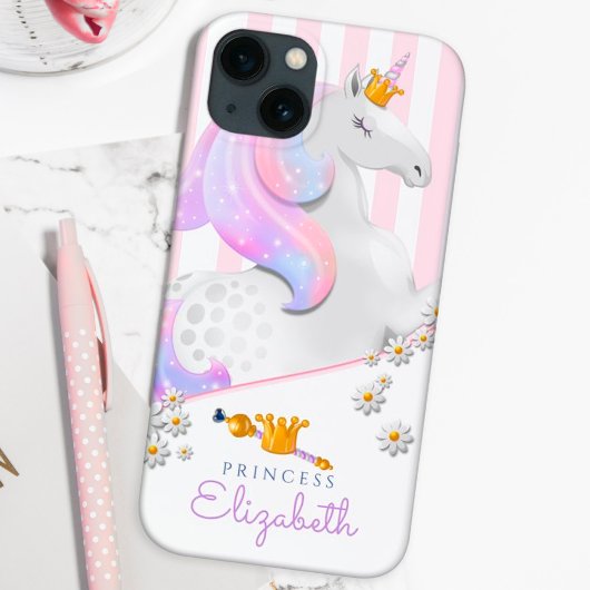 Persoonlijke Magische Roze Unicorn Hoesje-Mate iPh Case-Mate iPhone Case