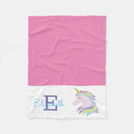 Persoonlijke Magische Unicorn Fleece Deken