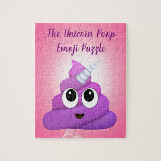 Persoonlijke Magische Unicorn Poop Emoji Legpuzzel