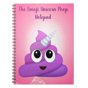 Persoonlijke Magische Unicorn Poop Emoji Notitieboek