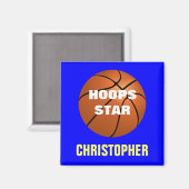 Persoonlijke magneet voor basketbalster (Voorkant / Achterkant)