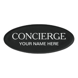Persoonlijke magnetische naamkaart voor concierge naambadge