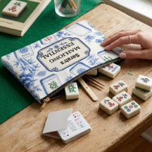 Persoonlijke Mahjong Accessoiretas – Aangepaste Bl