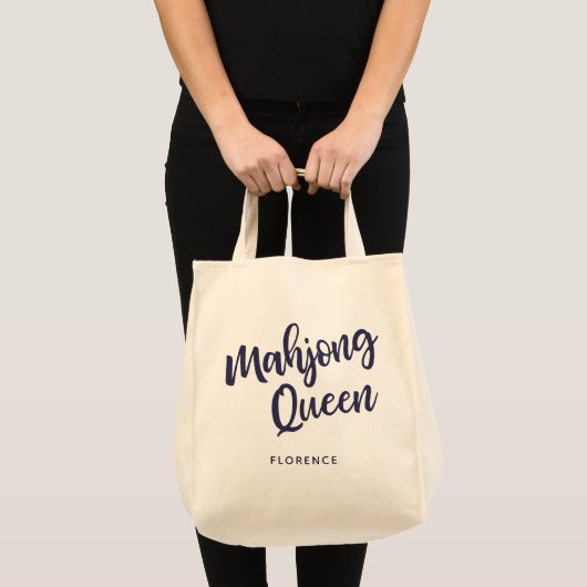 Persoonlijke Mahjong Koningin Tote Bag (Voorkant (product))