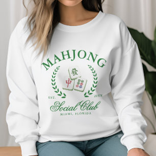 Persoonlijke Mahjong Sociale Club Trui
