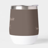 Persoonlijke Maid of Honor Elegante Mocha Script (Links)