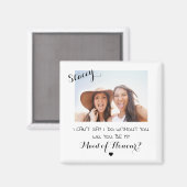 Persoonlijke 'Maid of Honour' magneet (Voorkant / Achterkant)