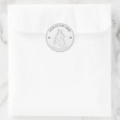 Persoonlijke Maine Coon Fokkerij Sticker (Tas)