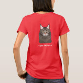 Persoonlijke Maine Coon Kat T-shirt (Achterkant)