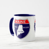 Persoonlijke Maine ME 200 Jubileum bicentennial Mok (Voorkant links)