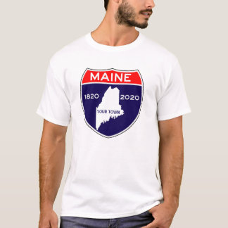 Persoonlijke Maine ME 200 Jubileum bicentennial T-shirt